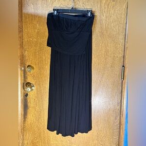 Elegant Black Strapless Dress